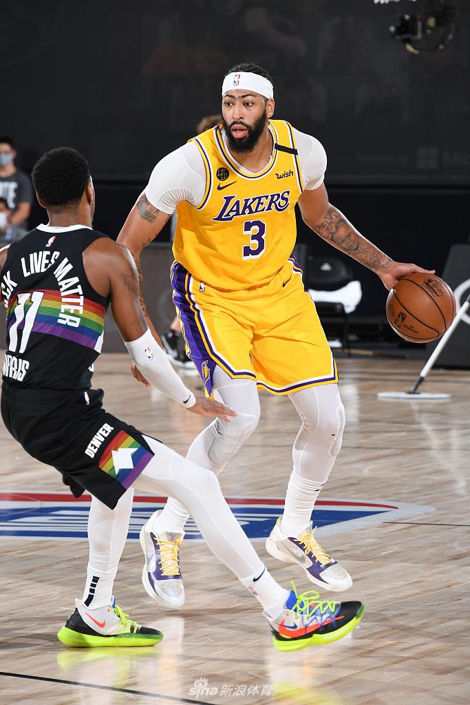 [NBA西部决赛]湖人114-108掘金 浓眉哥34分詹皇准三双