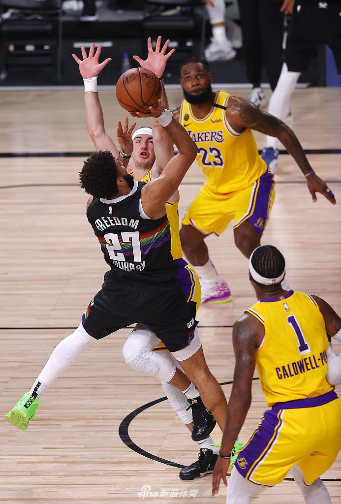 [NBA西部决赛]湖人114-108掘金 浓眉哥34分詹皇准三双