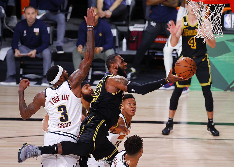 [NBA西部决赛]湖人以105-103险胜掘金 浓眉压哨三分绝杀詹皇26分