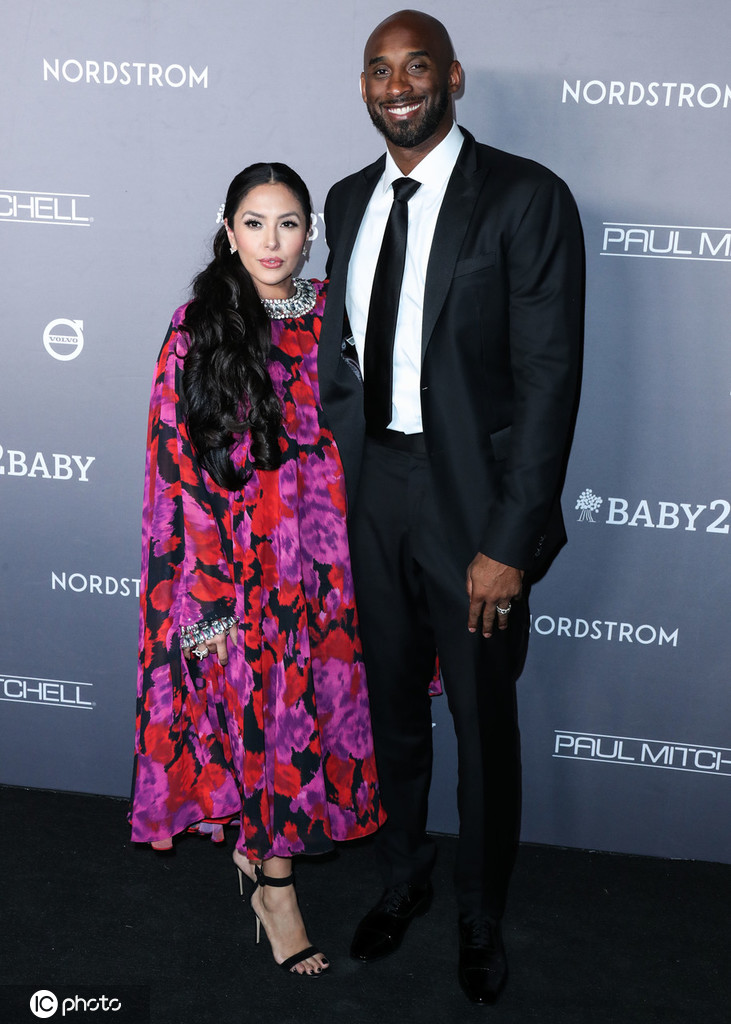 科比携爱妻亮相Baby2Baby盛典