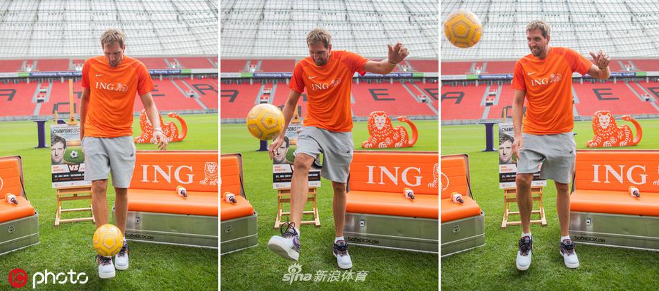 诺维茨基现身勒沃库森主场