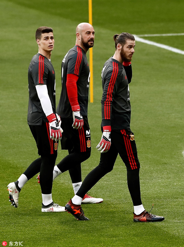 西班牙训练备战友谊赛