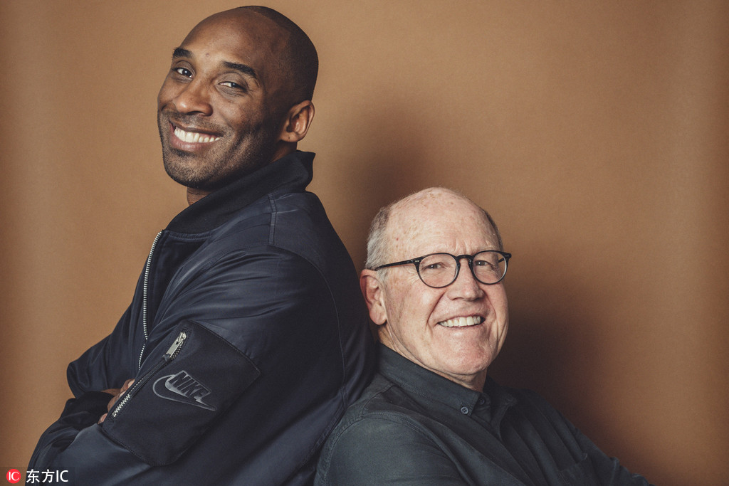 科比与导演合影