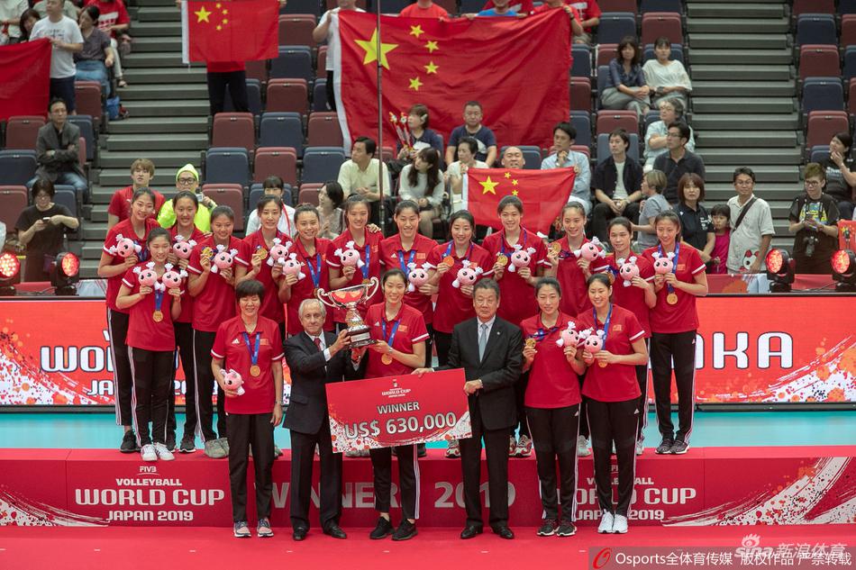 女排世界杯中国升国旗奏国歌