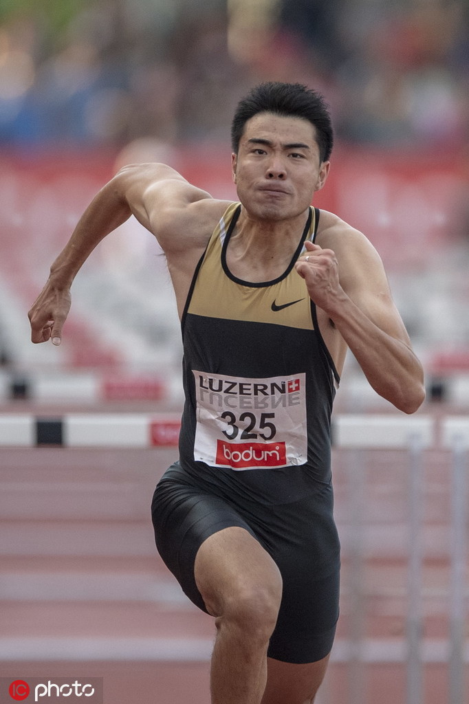 瑞士卢塞恩田径赛110米栏谢文骏夺冠