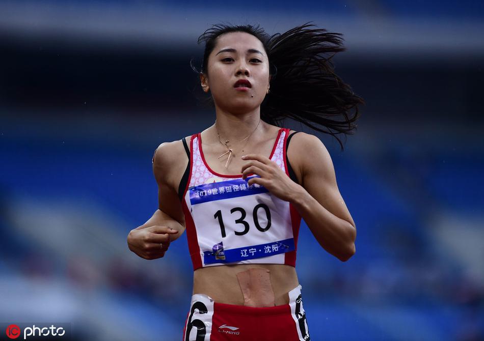 世锦赛选拔赛女子100米梁小静夺冠