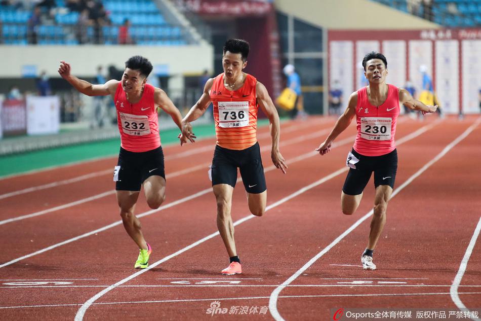 全国田径锦标赛男子100米谢震业夺冠