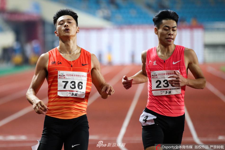 全国田径锦标赛男子100米谢震业夺冠