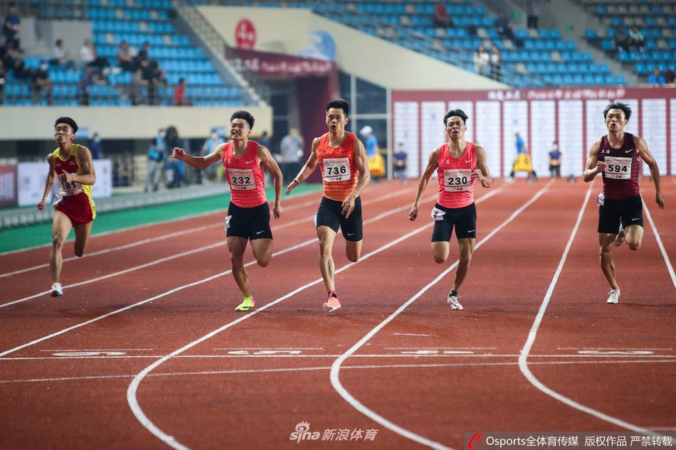 全国田径锦标赛男子100米谢震业夺冠