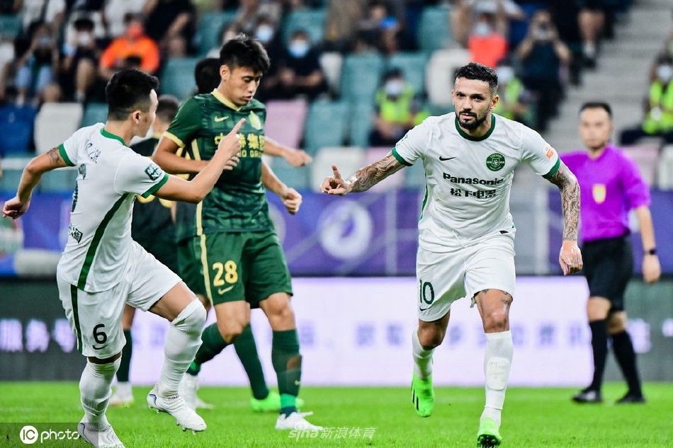 [中超联赛]北京国安2-2浙江队