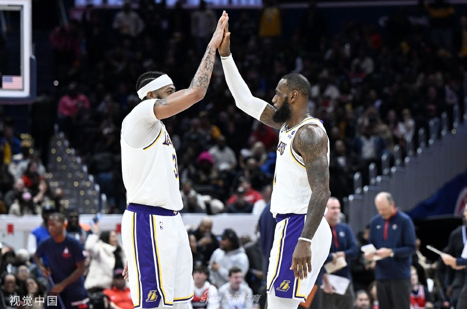 [NBA]湖人130-119战胜奇才 戴维斯55+17詹姆斯29分