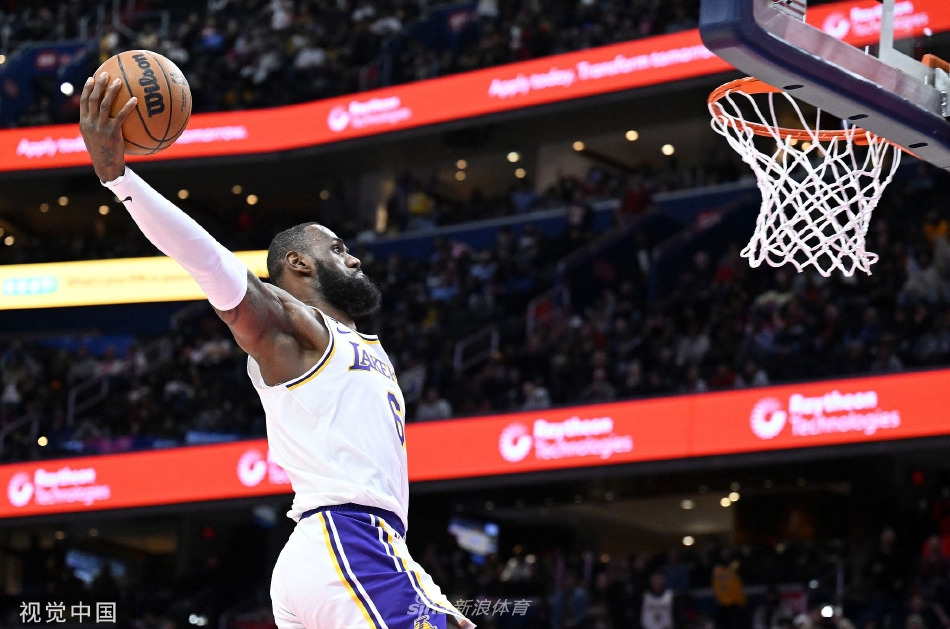 [NBA]湖人130-119战胜奇才 戴维斯55+17詹姆斯29分