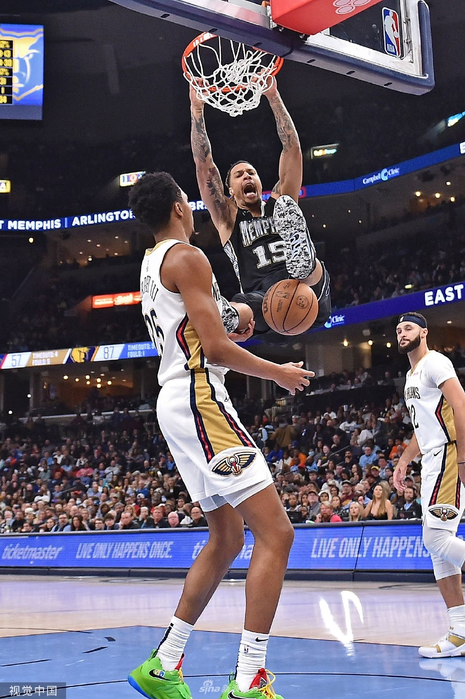 [NBA]灰熊132-111轻取鹈鹕 布鲁克斯25分