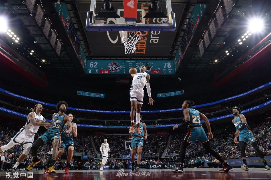 [NBA]灰熊122-112力克活塞 莫兰特33+10狄龙22分