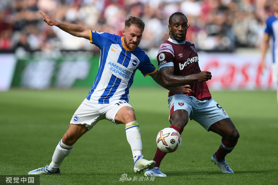[英超]西汉姆联0-2布莱顿