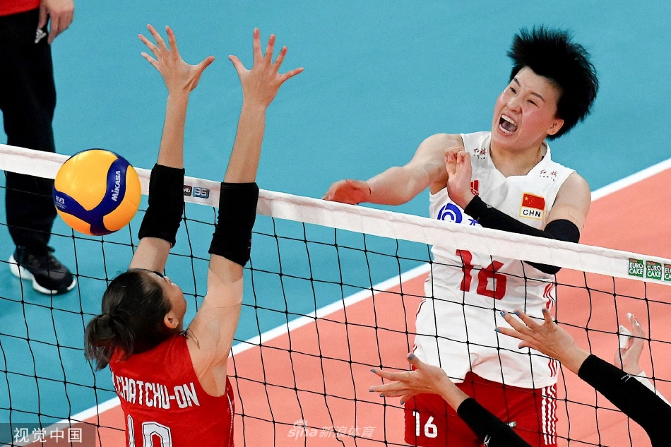 [女排亚洲杯]中国女排3-2淘汰泰国