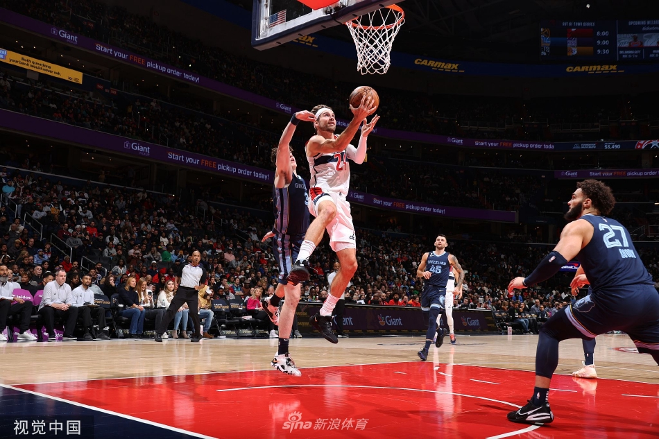[NBA]灰熊92-102华盛顿奇才 波神25+6