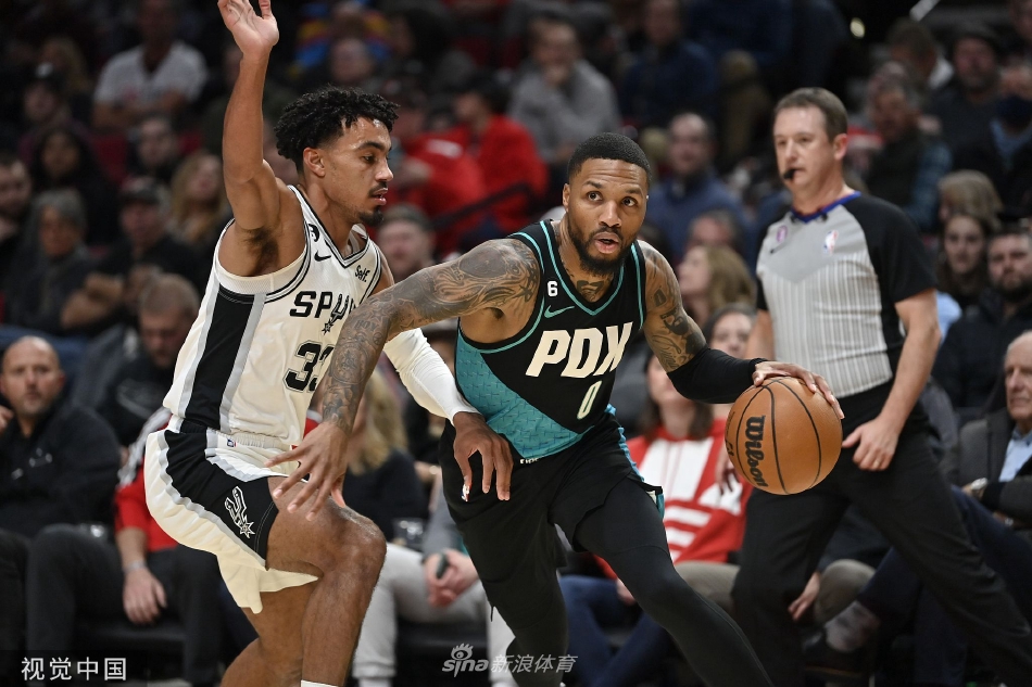 [NBA]马刺110-117不敌开拓者 格兰特29+8