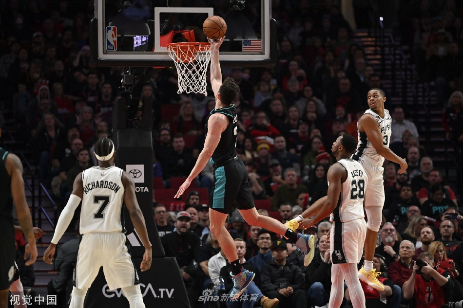 [NBA]马刺110-117不敌开拓者 格兰特29+8