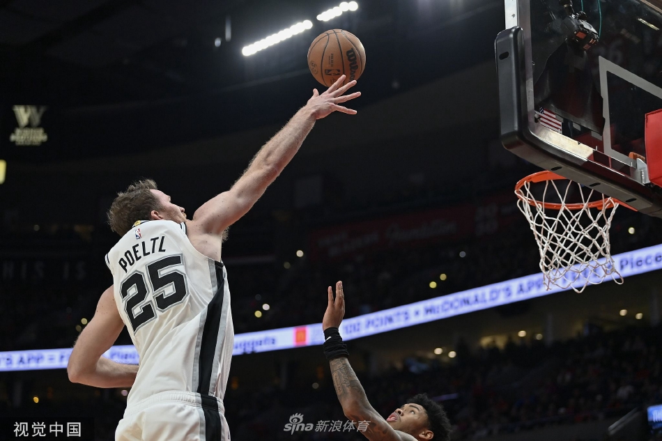 [NBA]马刺110-117不敌开拓者 格兰特29+8