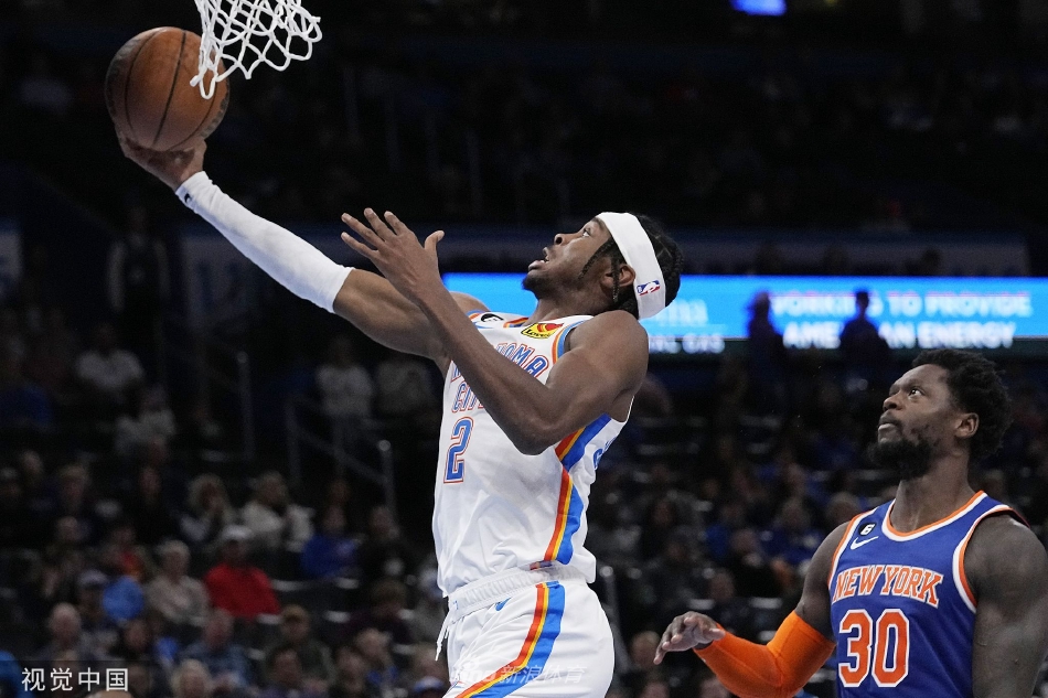 [NBA]尼克斯129-119客胜雷霆 布伦森34+9