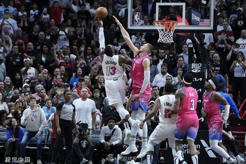 [NBA]热火110-107险胜奇才 阿德巴约38+12