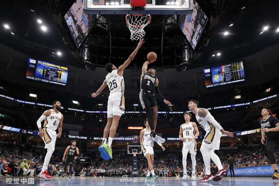 [NBA]灰熊132-111轻取鹈鹕 布鲁克斯25分