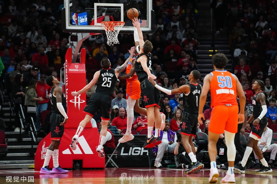 [NBA]火箭118-105轻取雷霆 格林28+9申京21+19+7