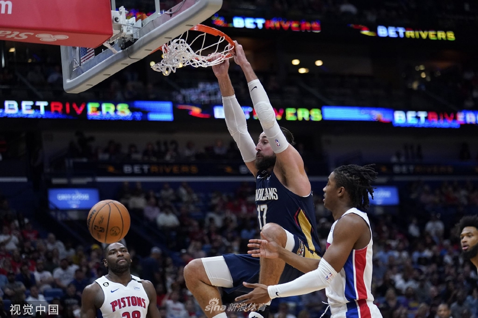 [NBA]鹈鹕104-98活塞 锡安29+10+5瓦兰14+12