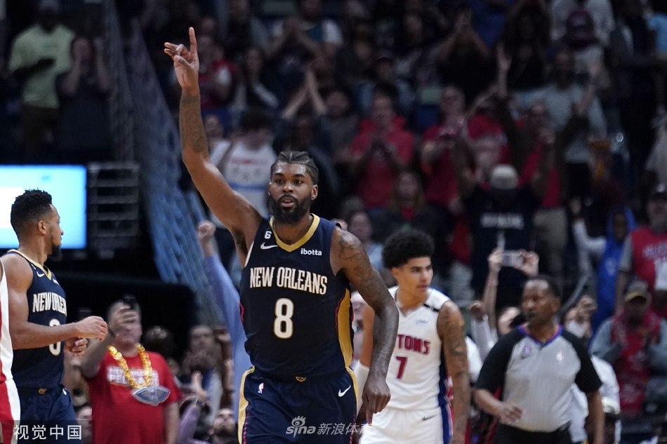 [NBA]鹈鹕104-98活塞 锡安29+10+5瓦兰14+12