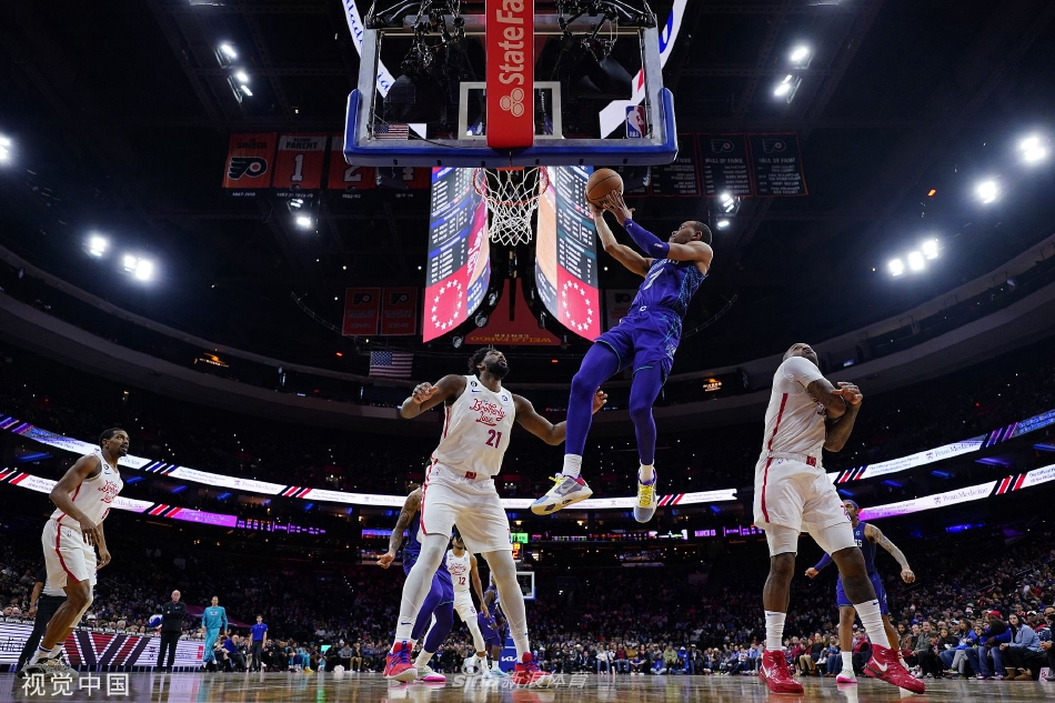 [NBA]黄蜂113-131费城76人