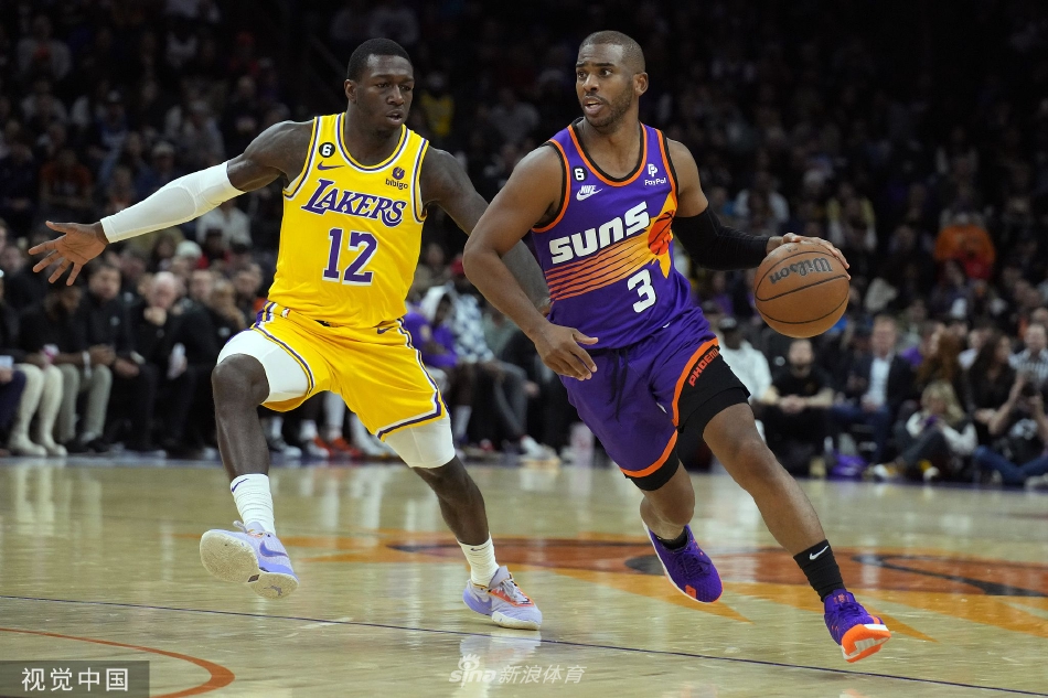 [NBA]湖人104-130惨败太阳 保罗28+8艾顿21+11
