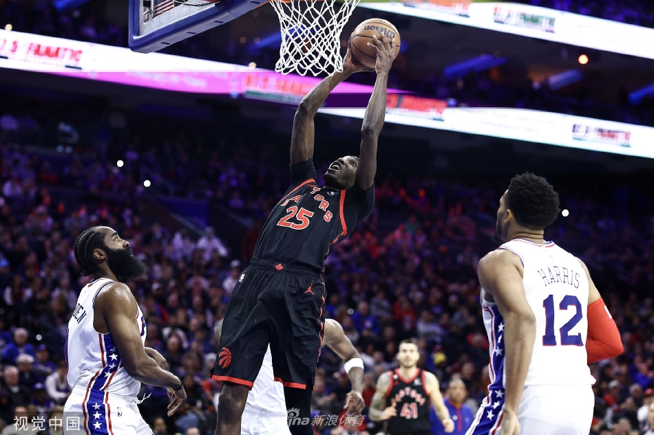 [NBA]猛龙101-104费城76人