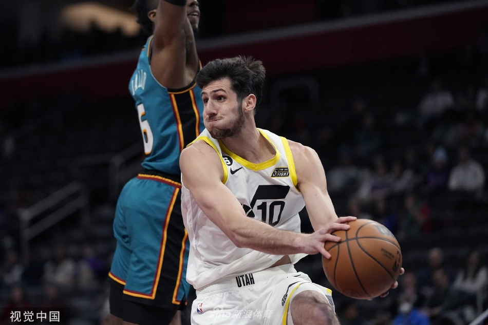 [NBA]爵士126-111活塞 马尔卡宁38分