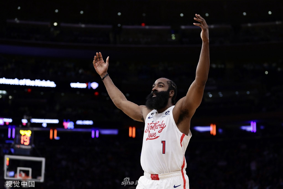 [NBA]费城76人119-112尼克斯 哈登29分13助