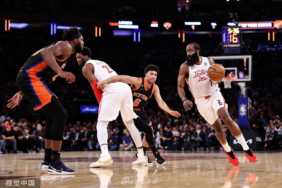 [NBA]费城76人119-112尼克斯 哈登29分13助