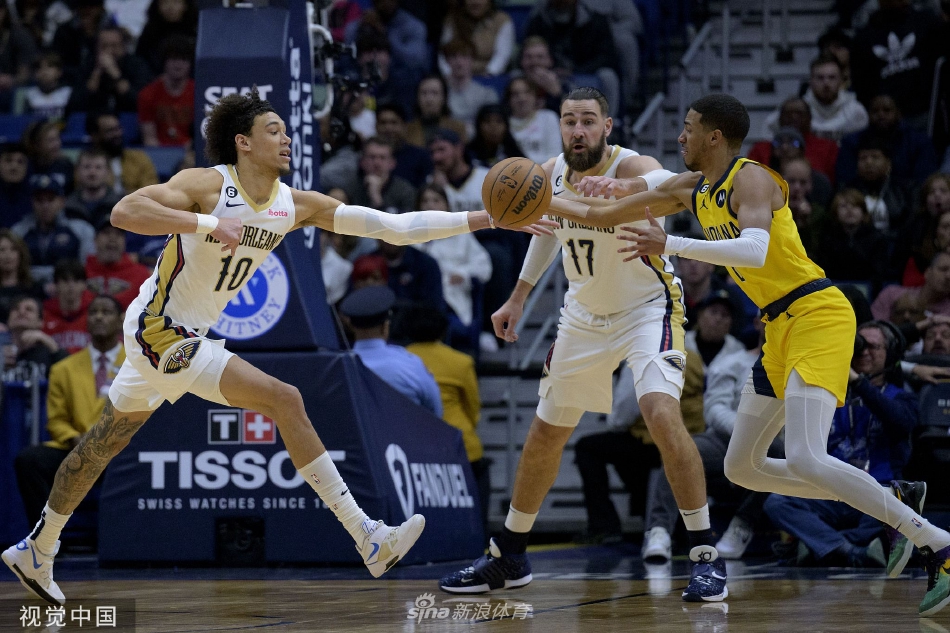 [NBA]鹈鹕113-93步行者 马绍尔22分瓦兰20+12