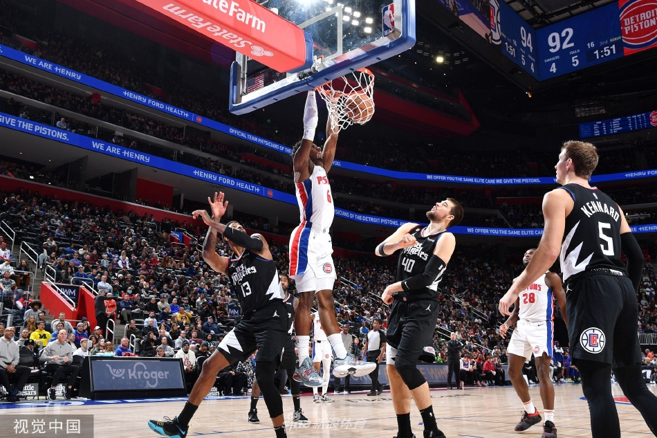 [NBA]快船加时142-131胜活塞 乔治32分11助攻