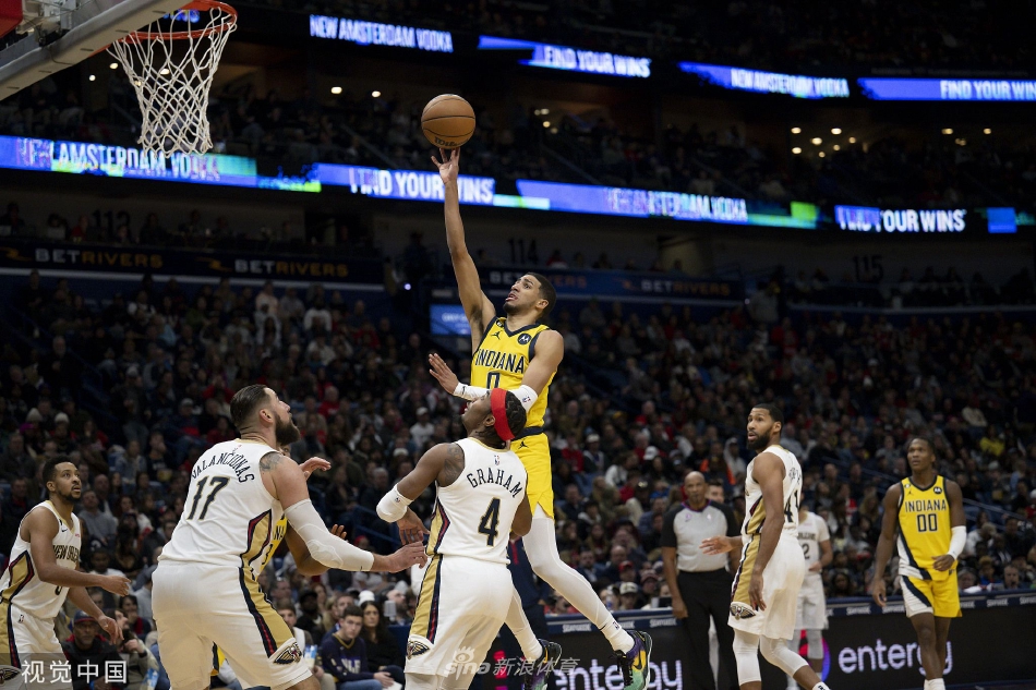 [NBA]鹈鹕113-93步行者 马绍尔22分瓦兰20+12