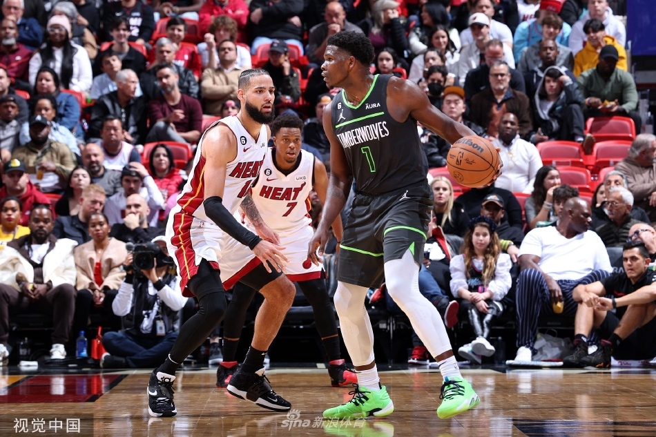 [NBA]森林狼110-113不敌热火 爱德华兹空砍29分