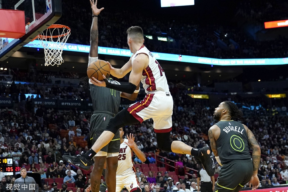 [NBA]森林狼110-113不敌热火 爱德华兹空砍29分