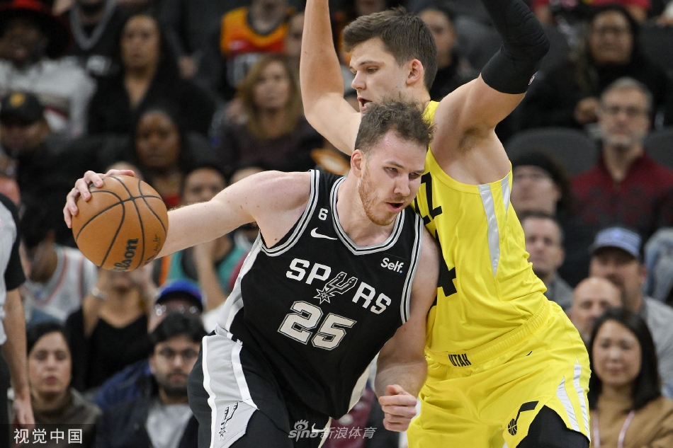 [NBA]马刺126-122力克爵士 瓦塞尔24分