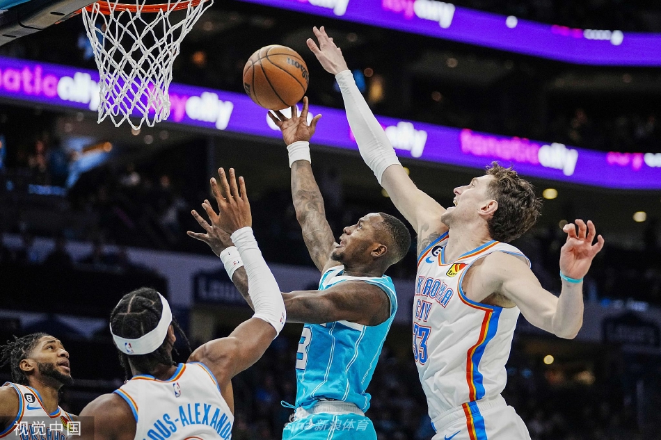 [NBA]黄蜂主场121-113险胜雷霆 鲍尔27+10+9