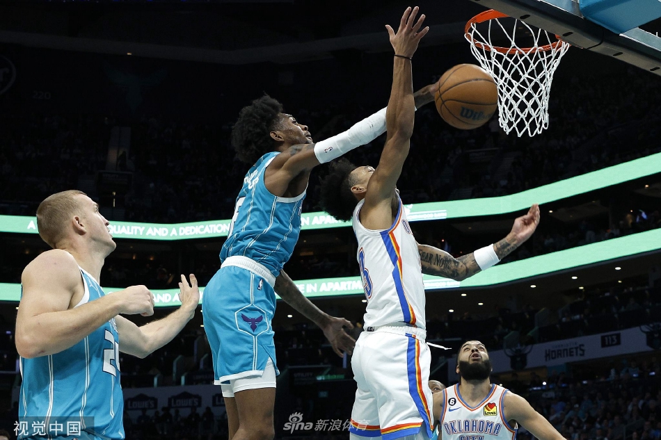 [NBA]黄蜂主场121-113险胜雷霆 鲍尔27+10+9