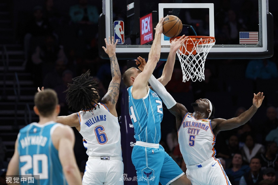 [NBA]黄蜂主场121-113险胜雷霆 鲍尔27+10+9