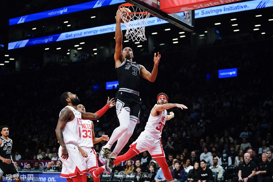 [NBA]篮网139-103大胜马刺 欧文27+8