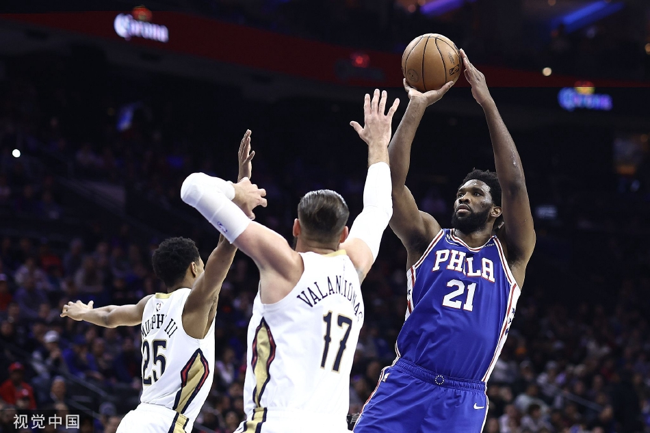 [NBA]76人120-111力克鹈鹕 恩比德42分