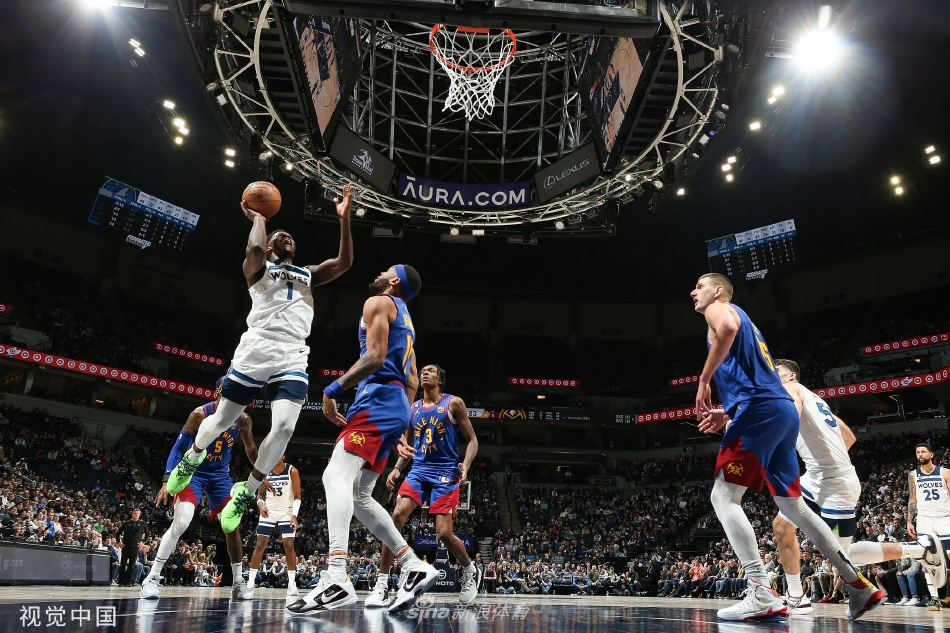 [NBA]森林狼124-111克掘金 爱德华兹29+10