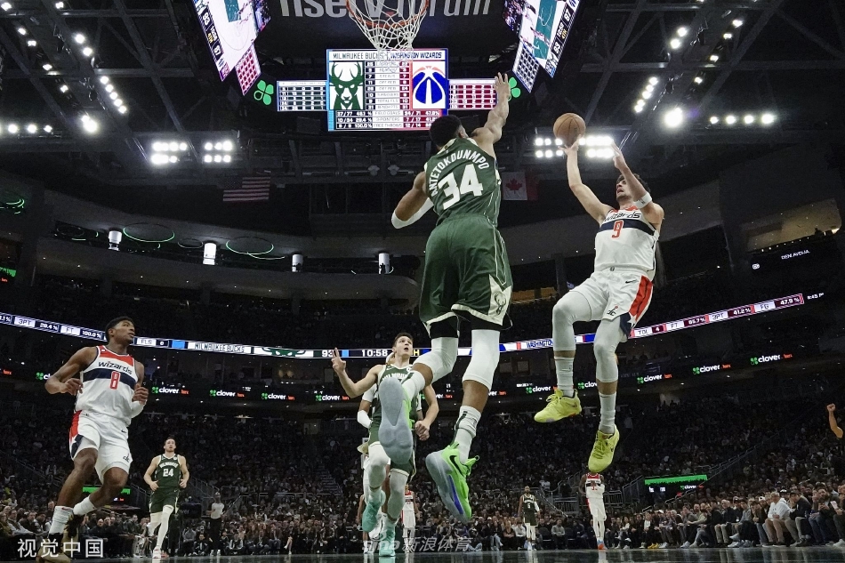 [NBA]雄鹿123-113终结奇才 字母哥55+10+7