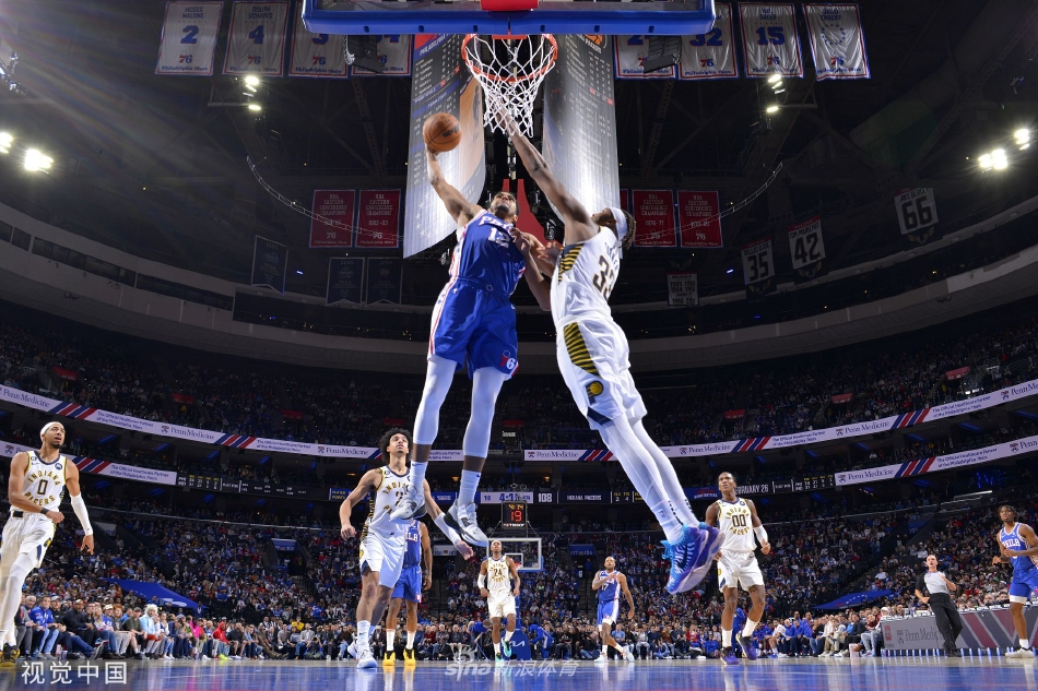 [NBA]76人加时129-126险胜步行者 哈登26分